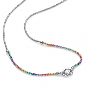 Collana in Argento  con zirconi
